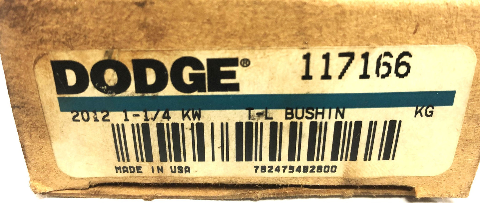 Dodge Taper-Lock Split Bushing 2012X1-1/4 KW (117166) NOS