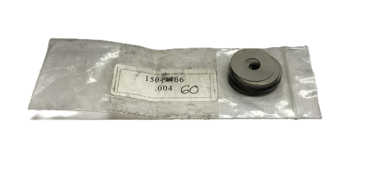Unbranded Pack of (60) .004 Thick x 3/8 ID x 1-1/16" OD Arbor Shim 150-9466 NOS