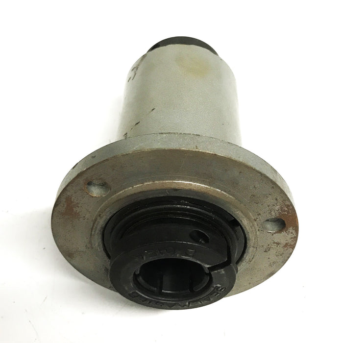 Unbranded 4 inch Round Flanged Linear Bearing with 2 Collars NOS