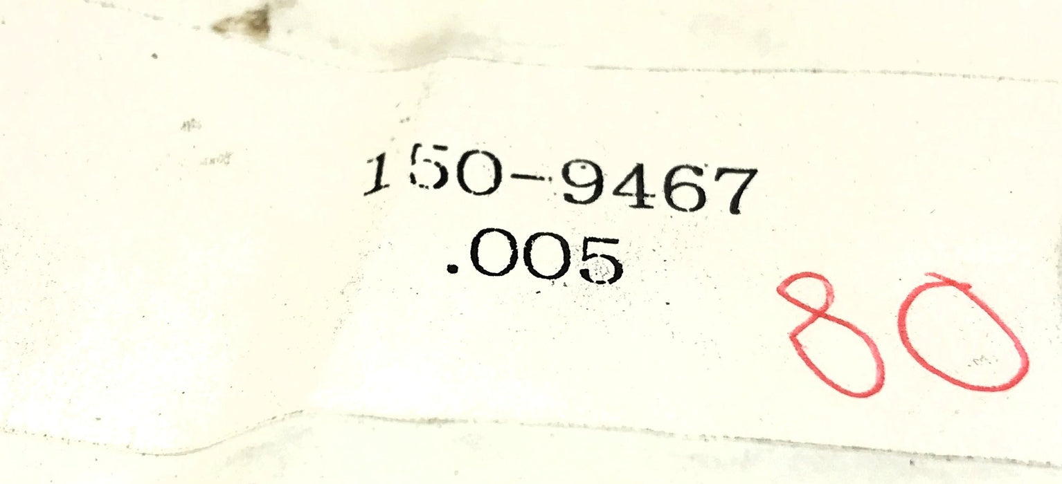 Unbranded Pack of (80) .005 Thick x 3/8 ID x 1-1/16" OD Arbor Shim 150-9467 NOS
