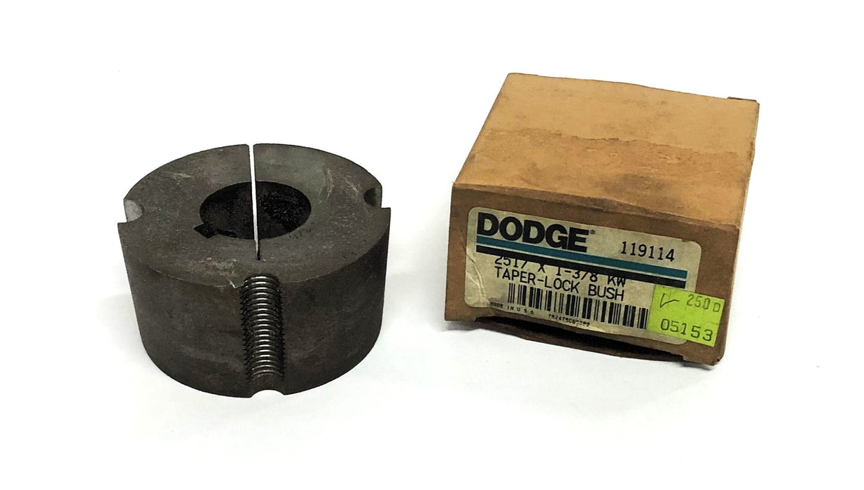 Dodge Taper-Lock Split Bushing 2517X1-3/8 KW (119114) NOS