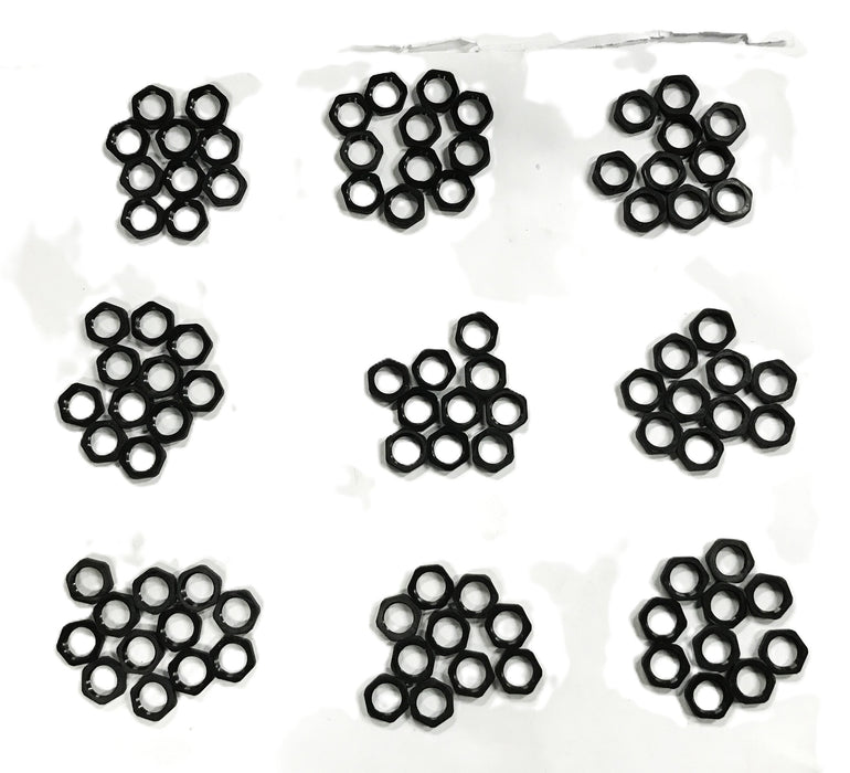 Unbranded 3/8 inch Nylon Lock Nut [Lot of 90] NOS