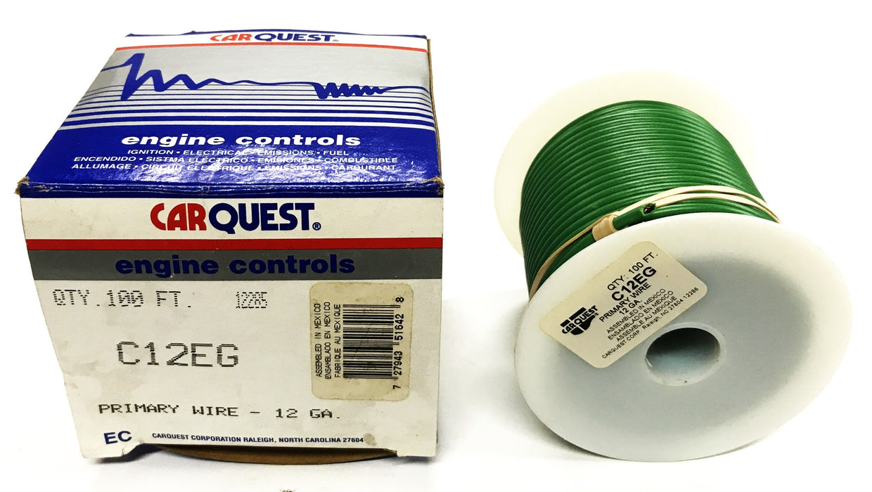 CarQuest 12 Gauge Black Primary Wire 100-foot Roll C12EG NOS