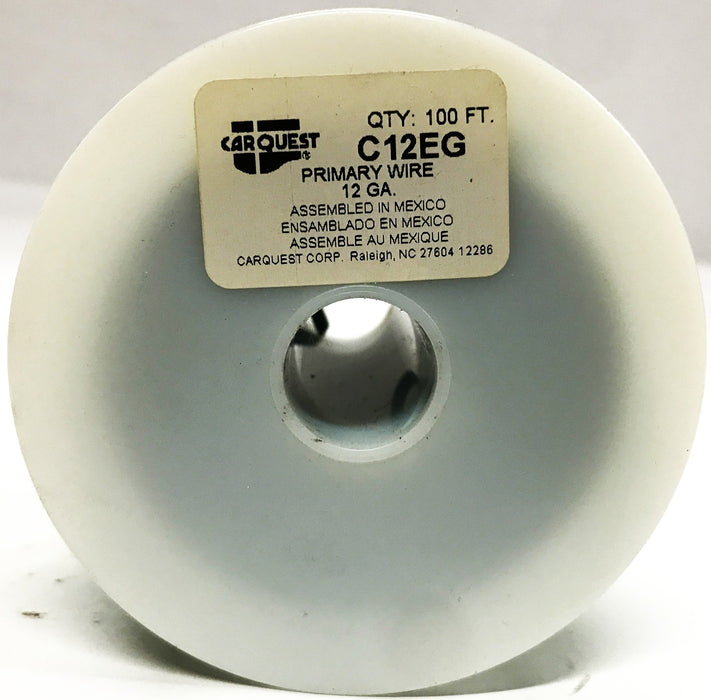 CarQuest 12 Gauge Black Primary Wire 100-foot Roll C12EG NOS