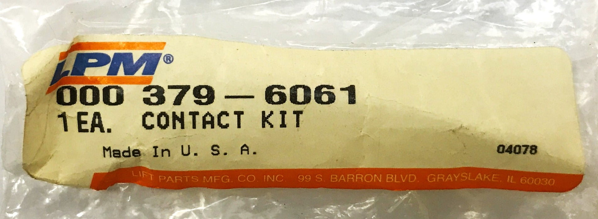 LPM Forklift Contact Kit 379-6061 NOS
