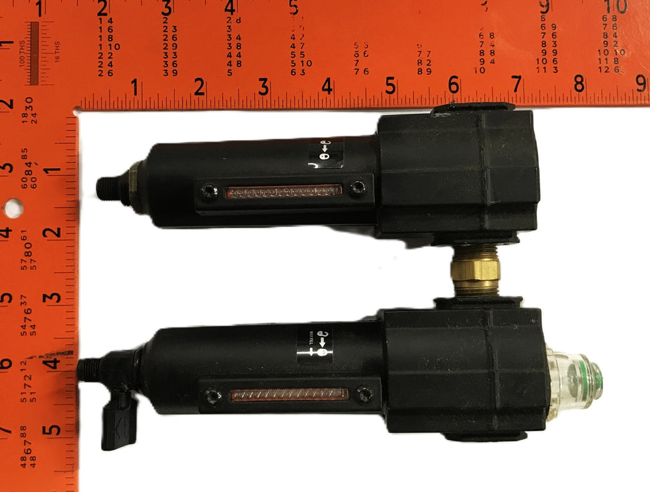 Norgren Pneumatic Lubricator Filter Assembly L72C-3AP-QEN/F72G-3AN-AE1 NOS
