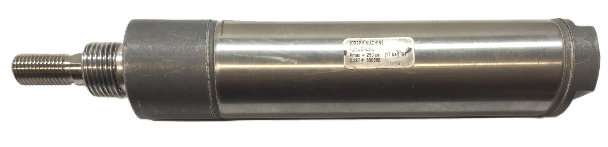 Joseph Machine Pneumatic Cylinder 1.25DSR03.0 USED