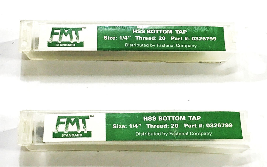 FMT HSS 1/4-20 Bottom Tap 0326799 [Lot of 2] NOS