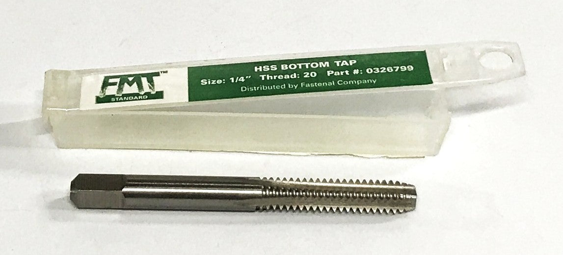 FMT HSS 1/4-20 Bottom Tap 0326799 [Lot of 2] NOS