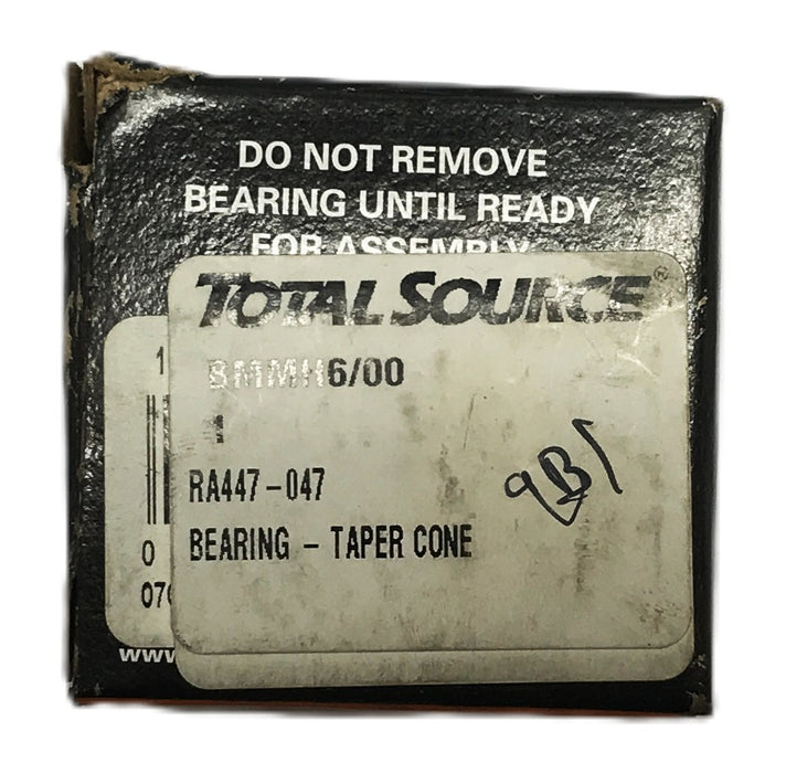 Total Source Raymond Tapered Bearing Cone and Cup RA447-047 NOS