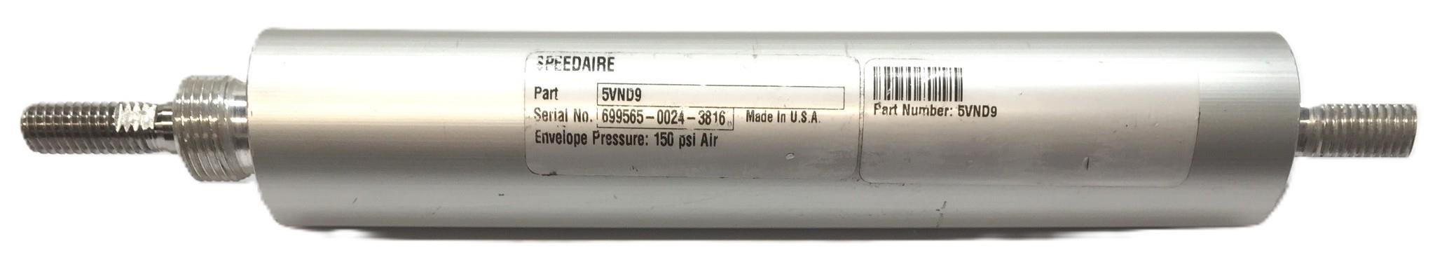 Speedaire Aluminum Pneumatic Cylinder 5VND9 NOS