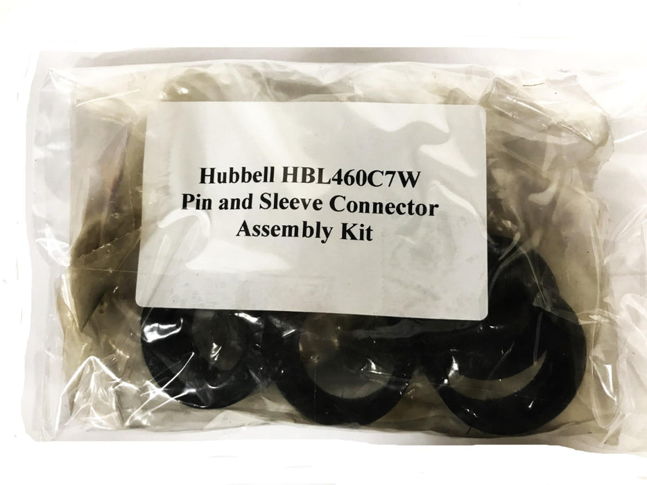Hubbell Pin and Sleeve Connector 6-Piece Assembly Kit HBL460C7W NOS