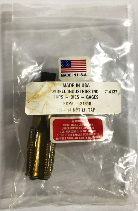 Widell Industries 1/2-14 NPT LH Tap 714137 NOS