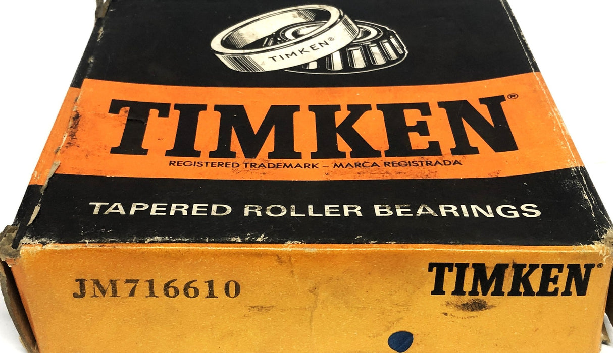 Timken Tapered Roller Bearing Cup JM716610 NOS