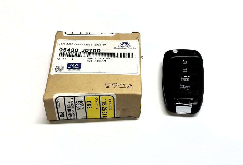 Hyundai 4 Button Keyless Entry Key Fob (N0 Key Blank) 95430-J0700 NOS