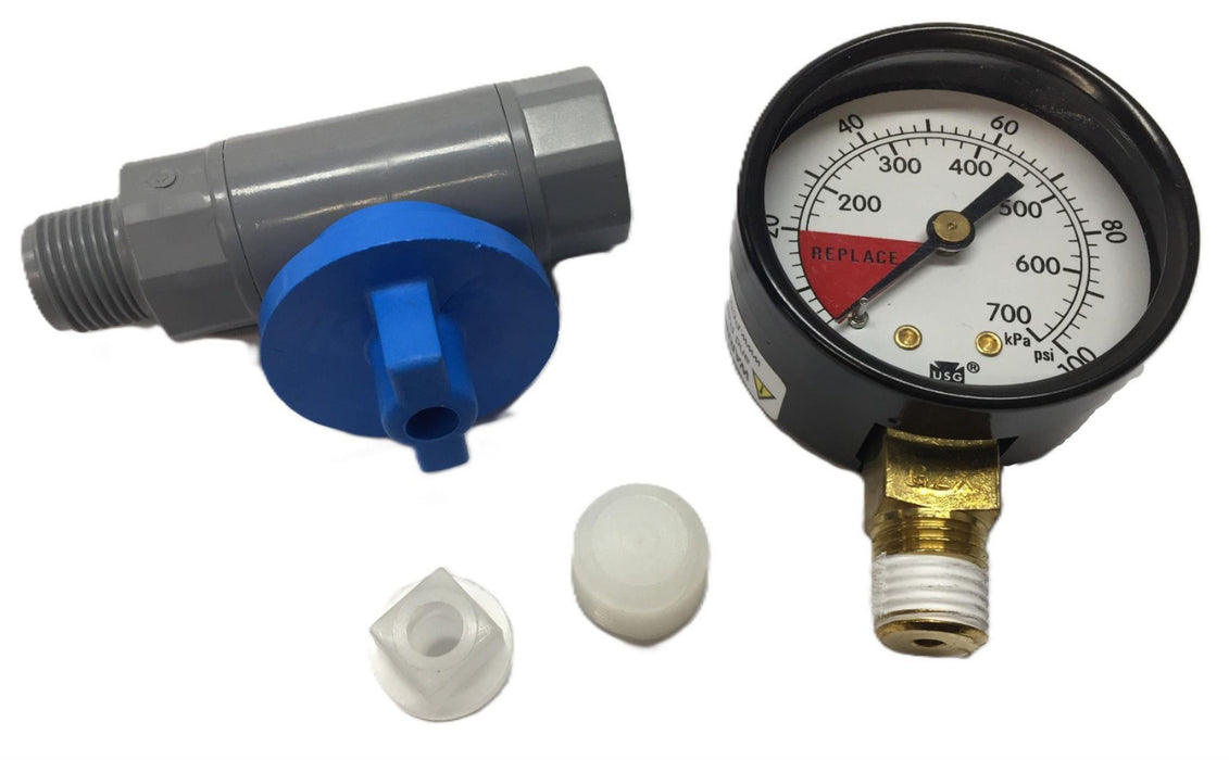 Pentek 100psi Air/Filter Pressure Gauge Assembly SH144369 NOS