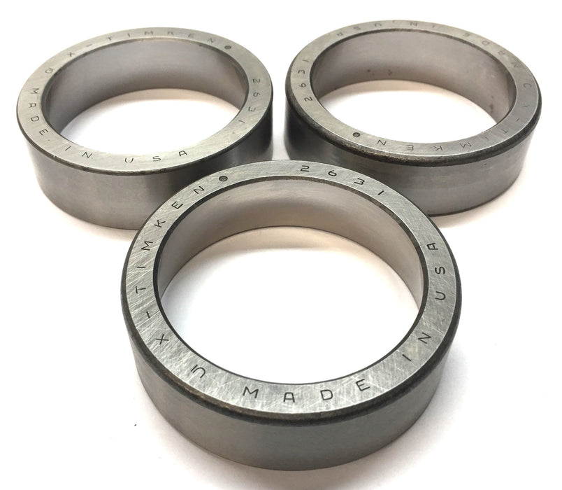 Timken Tapered Cylindrical Roller Bearing Cup 2631 [Lot of 3] NOS