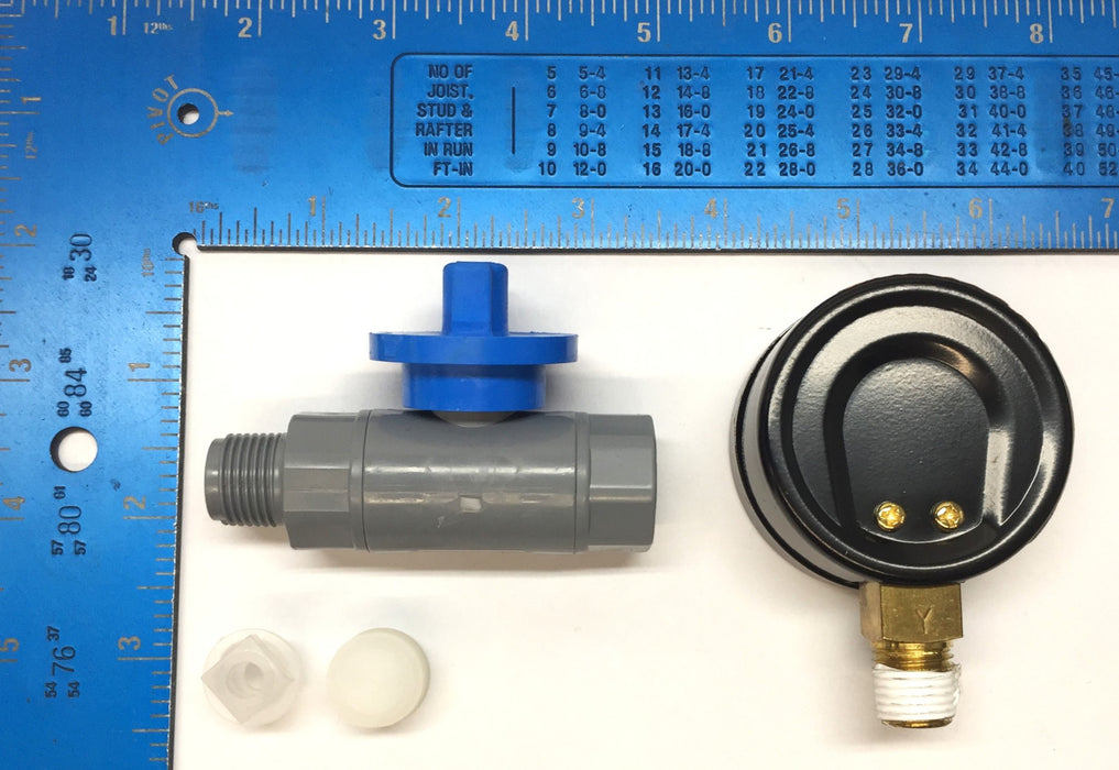 Pentek 100psi Air/Filter Pressure Gauge Assembly SH144369 NOS