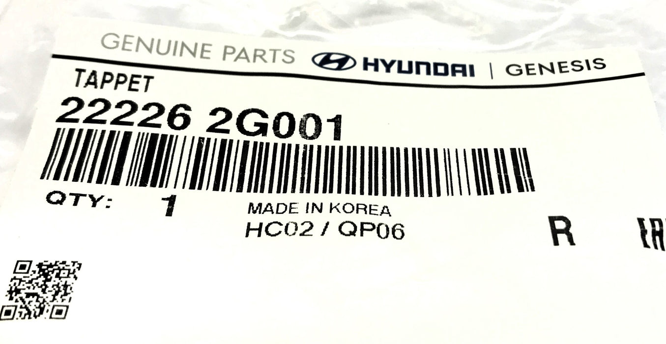 Hyundai Valve Lifter/Tappet/Engine Camshaft Follower 22226-2G001 [Lot of 2] NOS