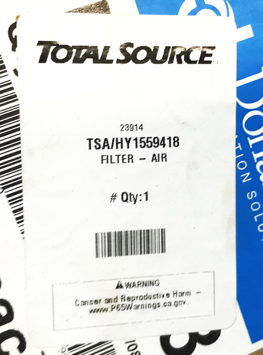 Total Source Forklift Hyster Air Filter HY1559418 [Lot of 3] NOS