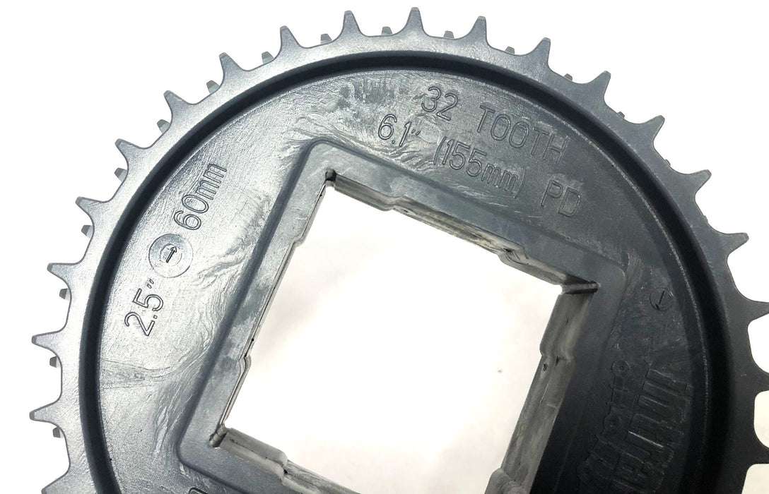 Intralox 2.5 Inch-60mm 6.1 Inch 32 Tooth Conveyor Belt Sprocket Series 1100 NOS