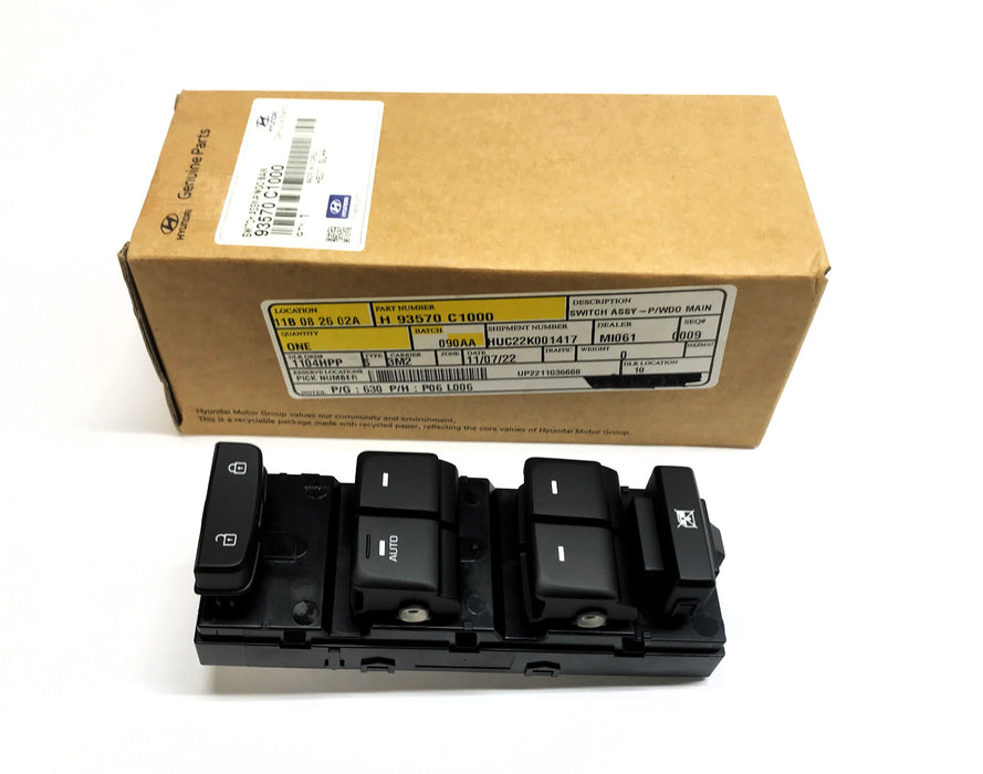 Hyundai Power Window Main Switch Assembly 93570-C1000 NOS