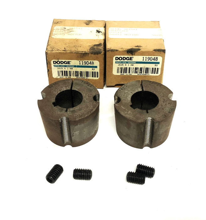 Dodge Split Taper-Lock Bushing 1615X1 KW (119048) [Lot of 2] NOS