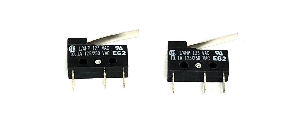 Cherry 10.1A 125/250VAC 1/4HP Micro Switch E62 [Lot of 2] NOS