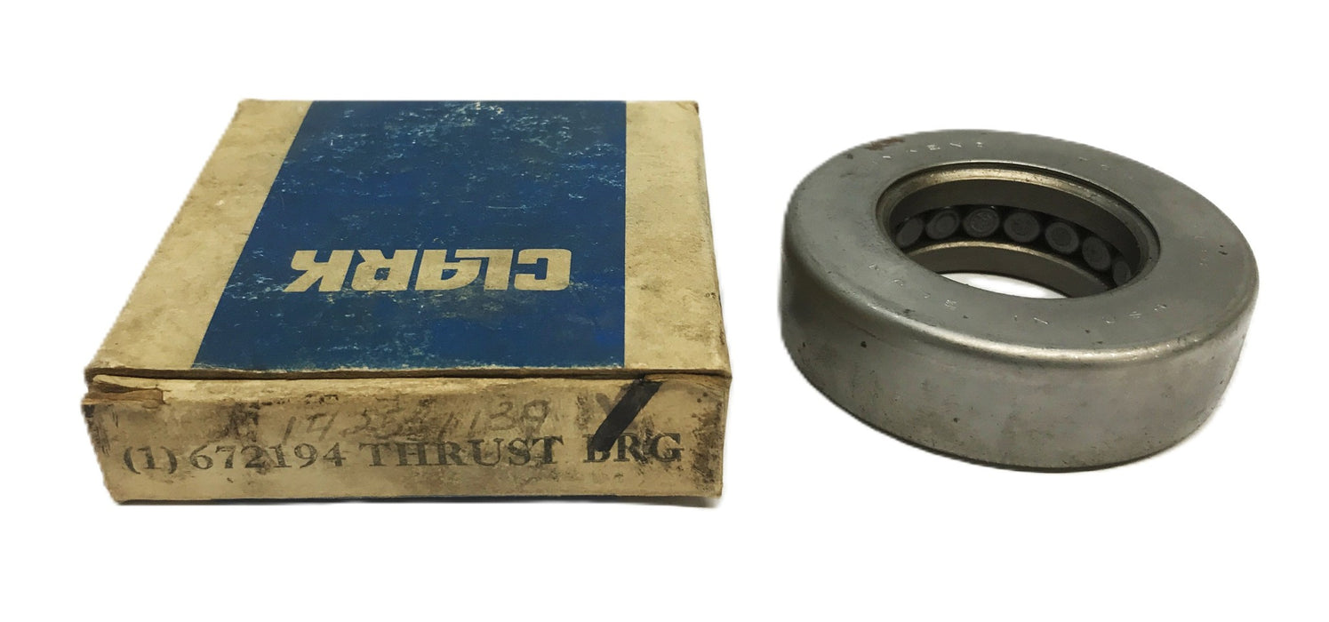 Clark Forklift Thrust Bearing 672194 NOS