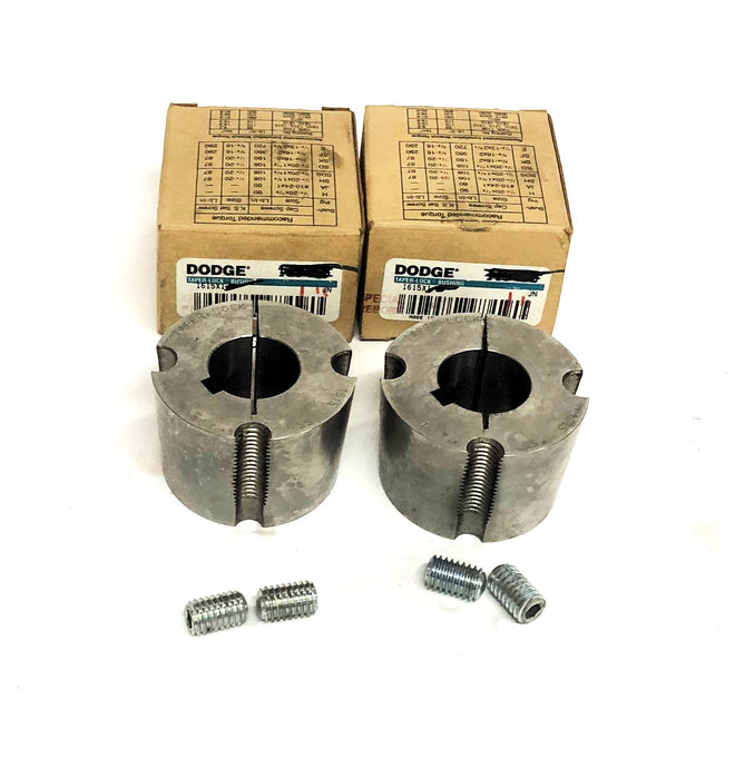 Dodge Stainless Steel Split Taper-Lock Bushing 1615X1 [Lot of 2] NOS