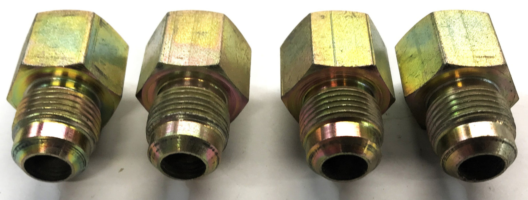 Unbranded Gas Line Fitting 3/8 x 7/10 [Lot Of 4] NOS