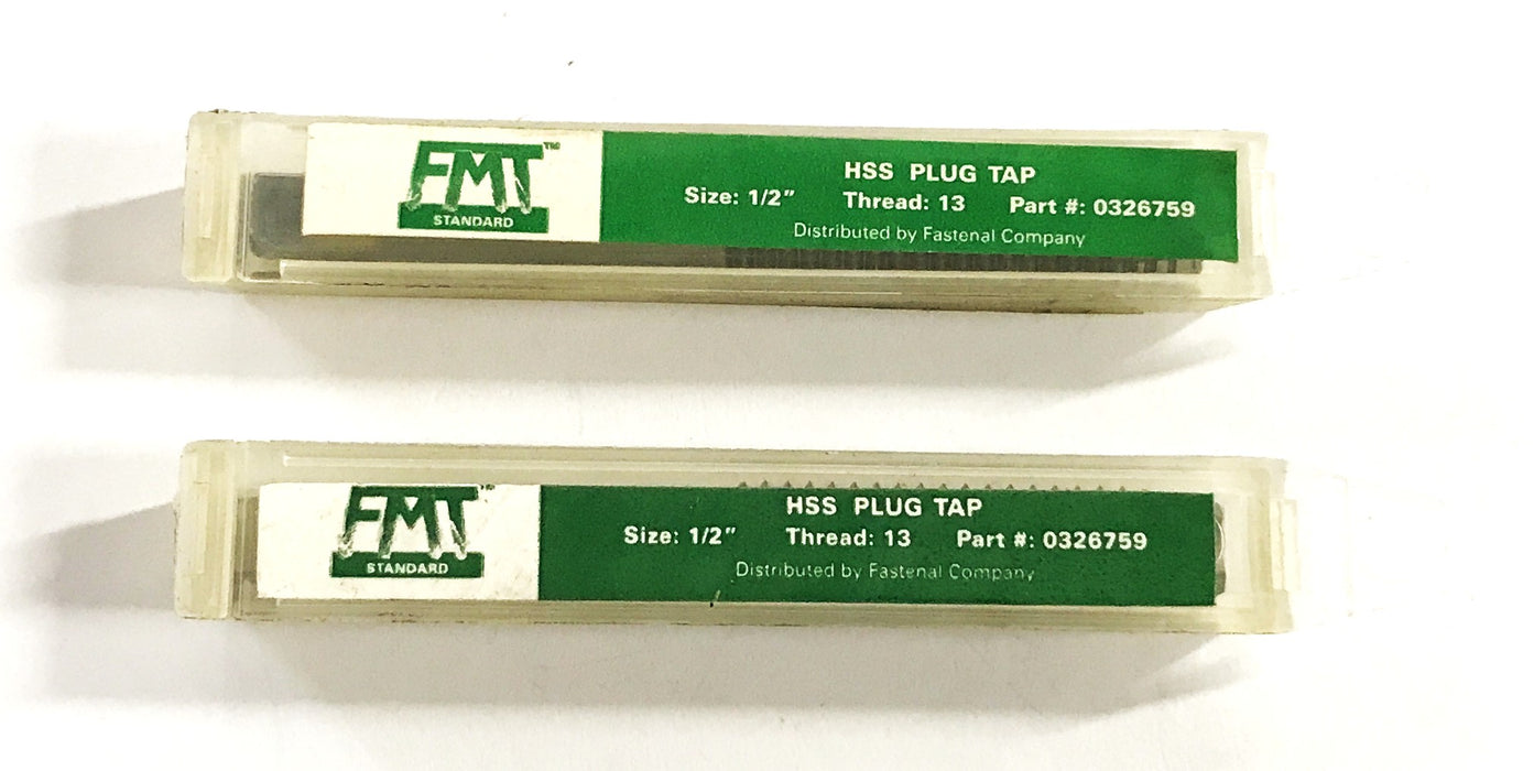 FMT 1/2-13 HSS Plug Tap 0326759 [Lot of 2] NOS