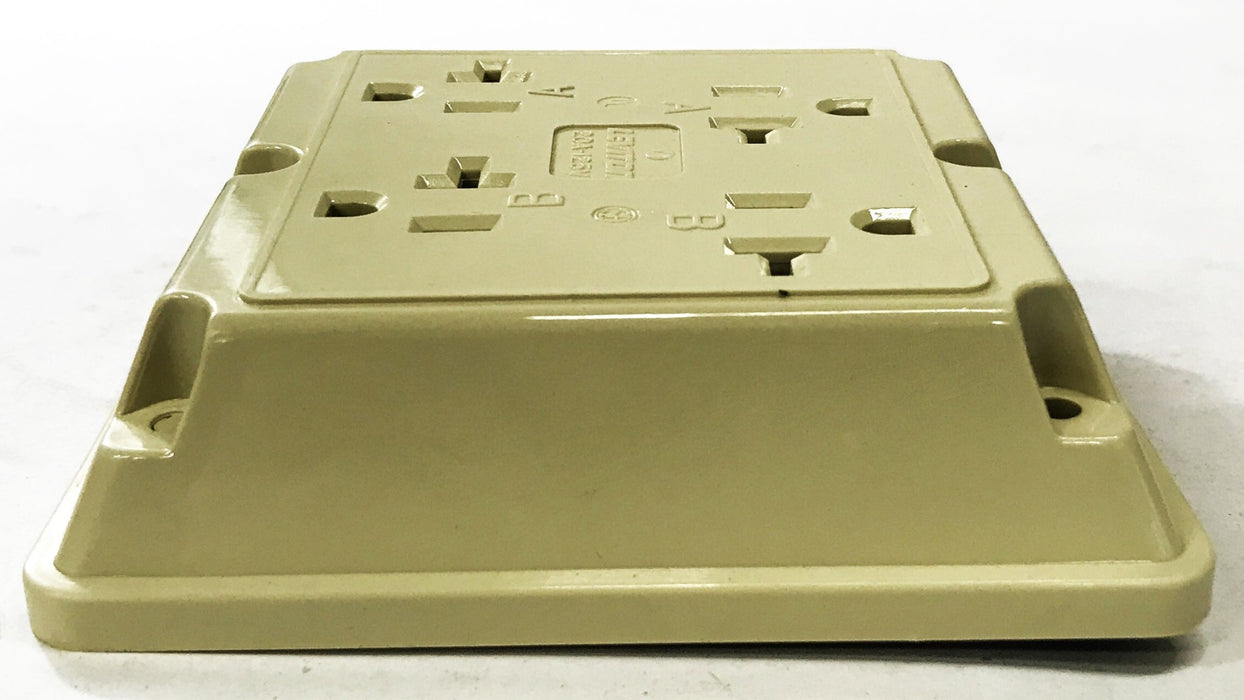Leviton Extra Heavy Duty 4-in-1 Grounding Receptacle 21254-I [Lot of 2] NOS