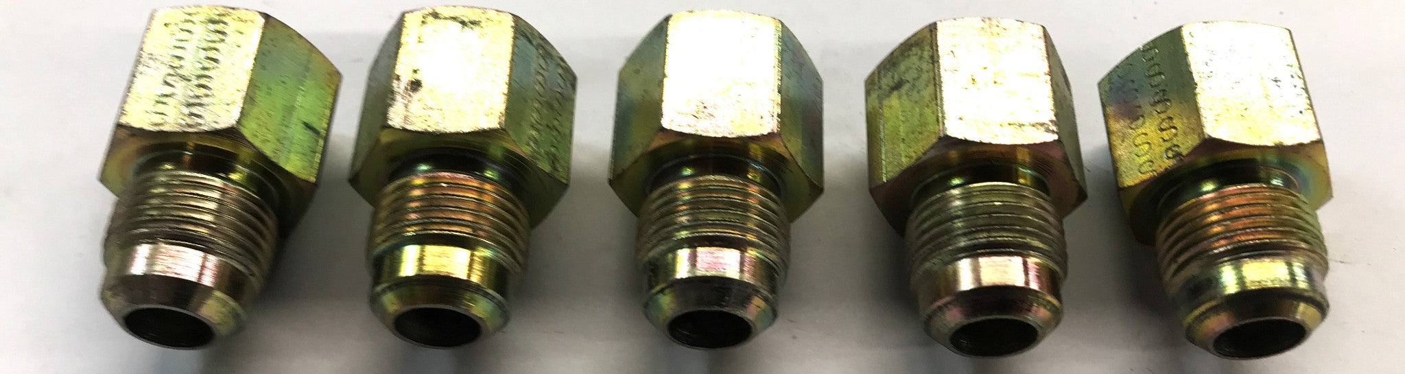 Unbranded Gas Line Fitting 3/8 x 7/10 [Lot Of 5] NOS