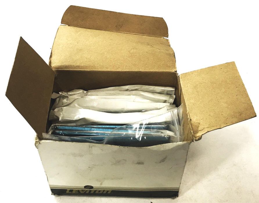 Leviton Stainless Steel Toggle Switch Cover Plate 104-84001-40 [Box of 12] NOS