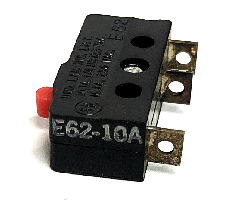 Cherry 10.1A 1/4HP-125VAC 10.1A-250VAC Micro Switch E62-10A [Lot of 2] NOS