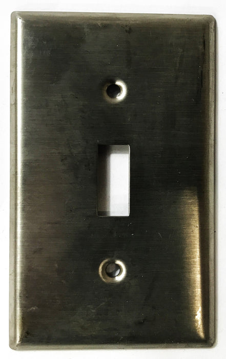 Leviton Stainless Steel Toggle Switch Cover Plate 104-84001-40 [Box of 12] NOS