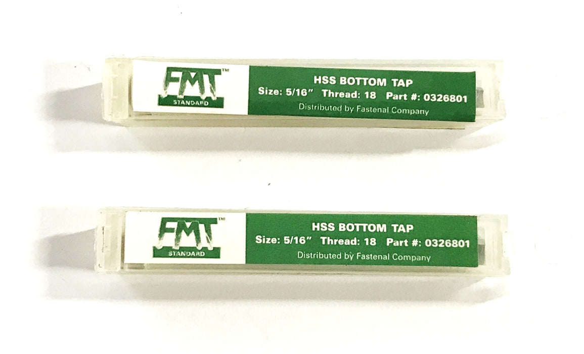 FMT 5/16-18 HSS Bottom Tap 0326801 [Lot of 2] NOS