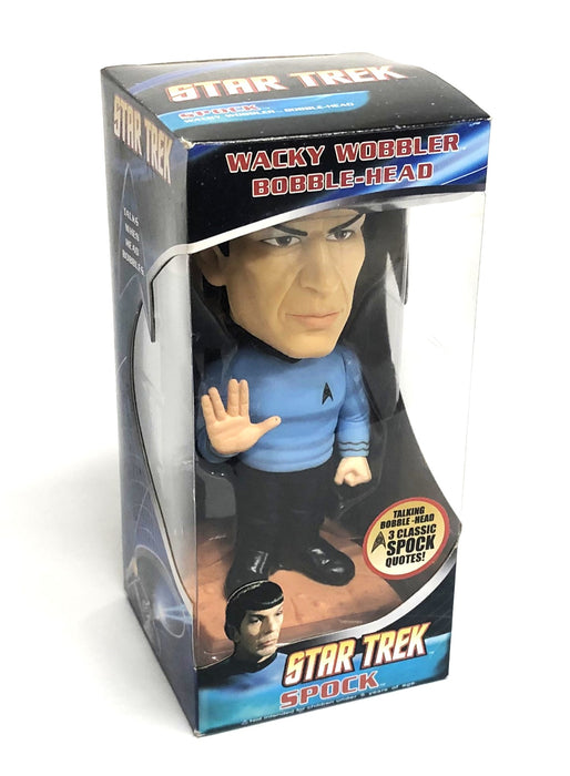 Funko 2009 Talking Wacky Wobbler Bobble-Head Star Trek Spock JJL 090307 NOS