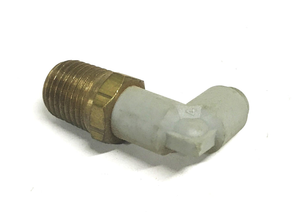 Unbranded 90 Degree Elbow 3/16 inch Push-in x 1/4 inch NPT Male [Lot of 9] NOS