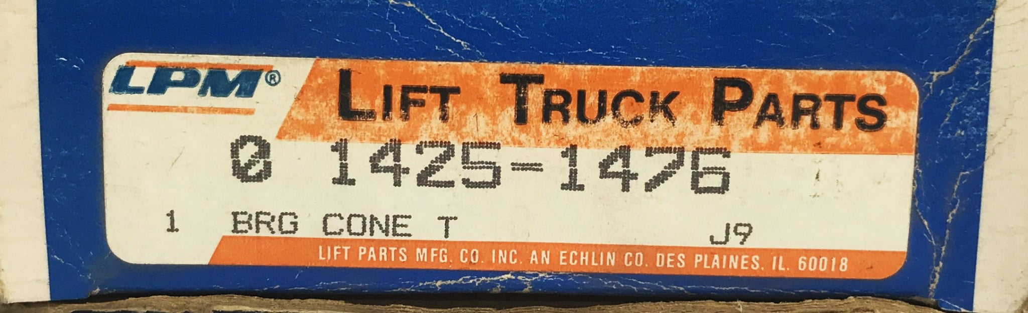 LPM Forklift Tapered Roller Bearing Cone 1425-1476 NOS