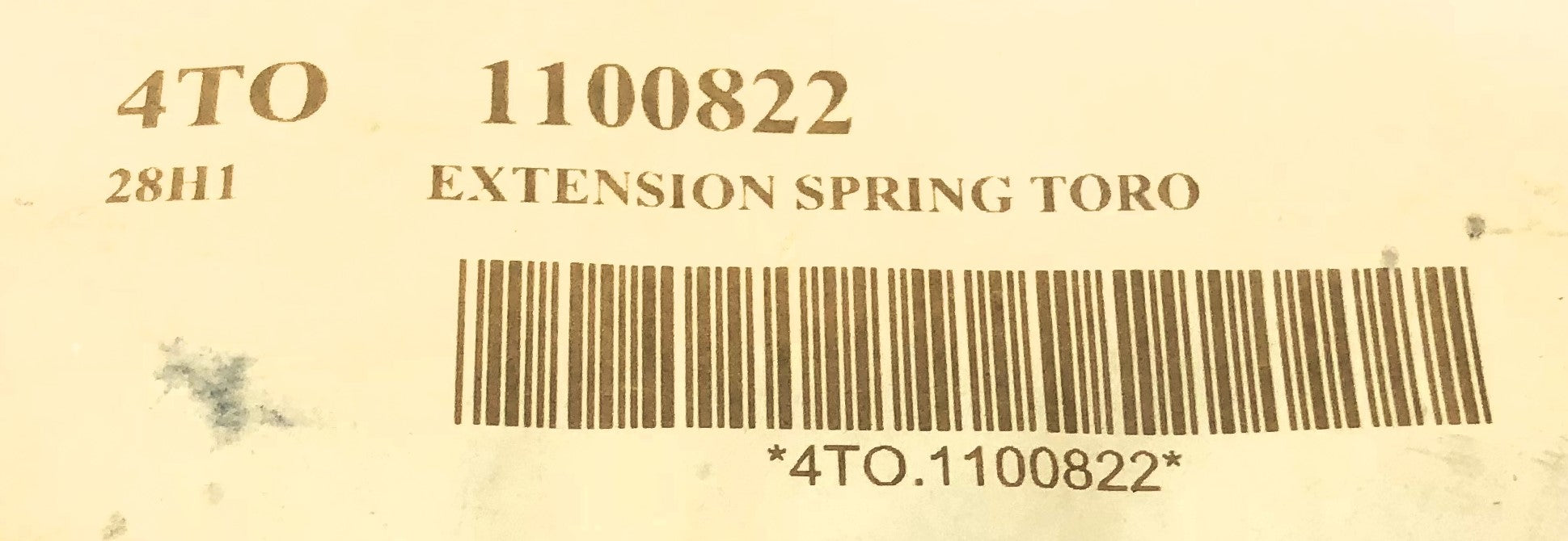 Toro Extension Spring 1100822 NOS