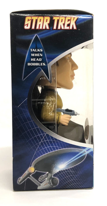 Funko 2009 Talking Wacky Wobbler Bobble-Head Star Trek Captain Kirk JJL090307NOS