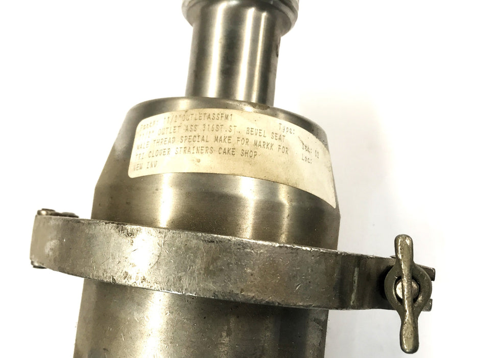 Unbranded Stainless Steel Filter Housing 11/2"OUTLETASSFM1 NOS