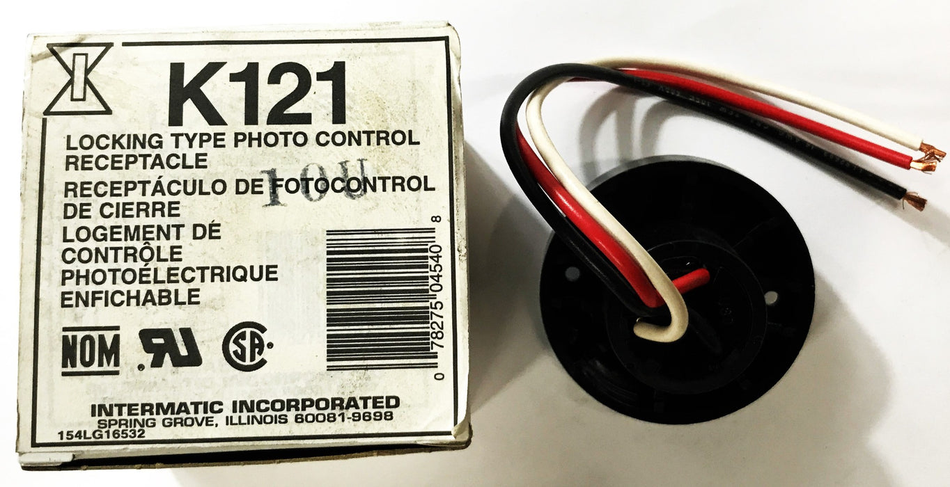Intermatic Locking Type Photo Control Receptacle K121 [Lot of 5] NOS
