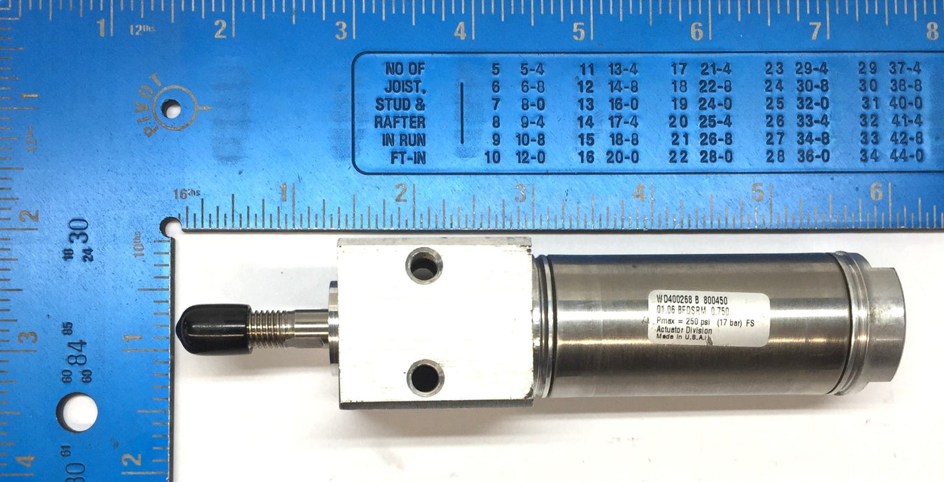 Joseph Machine 01.06 BFDSRM 0.750 Pneumatic Cylinder 800450 NOS
