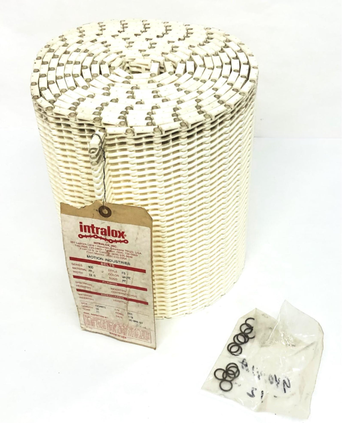 Intralox 16 Foot FG Style Conveyor Belt Series 900 NOS