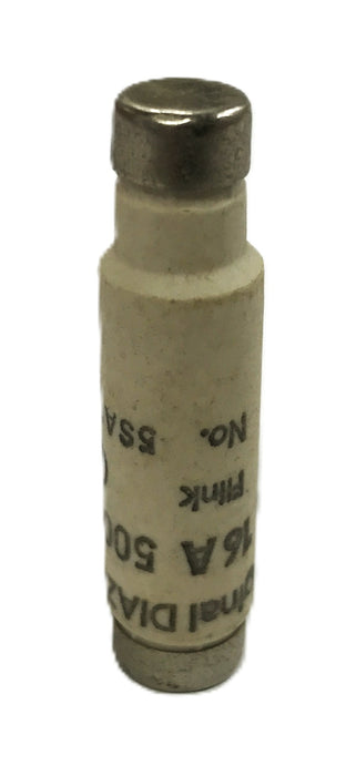 Unbranded 16A 500V Original Diazed Flink Fuse 5SA16 [Lot of 7] NOS