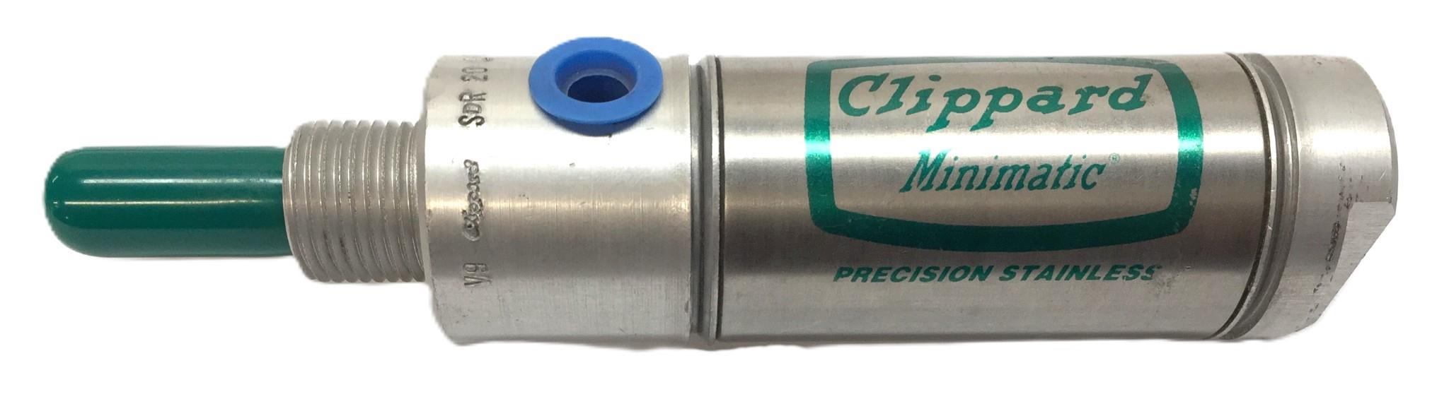 Clippard Minimatic Precision Stainless Air Cylinder SDR 20-1 NOS