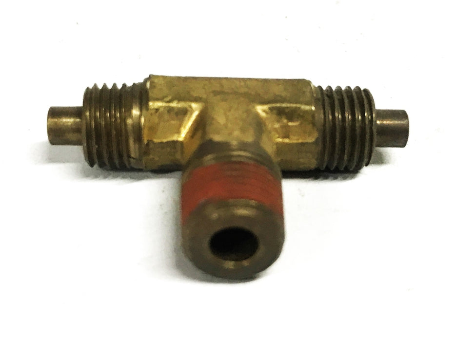 Unbranded Brass Tee 1/8 inch x 1/8 inch x 1/8 NPT Male [Lot of 9] USED